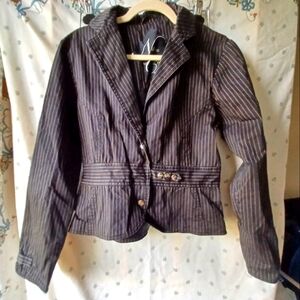 Y2K Black Pinstripe Nikita Blazer